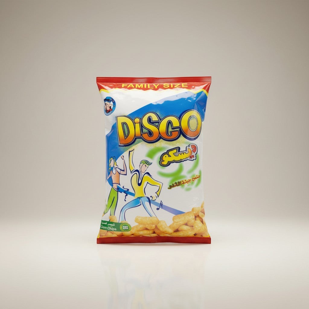 Disco Corn Chips Family Size 80g - Crispy Middle Eastern Snack
