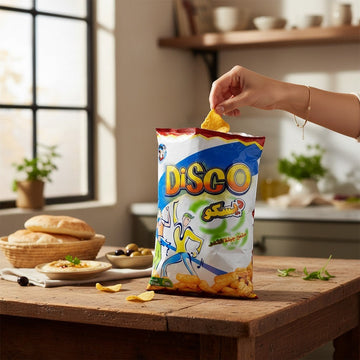 Disco Corn Chips Family Size 80g - Crispy Middle Eastern Snack