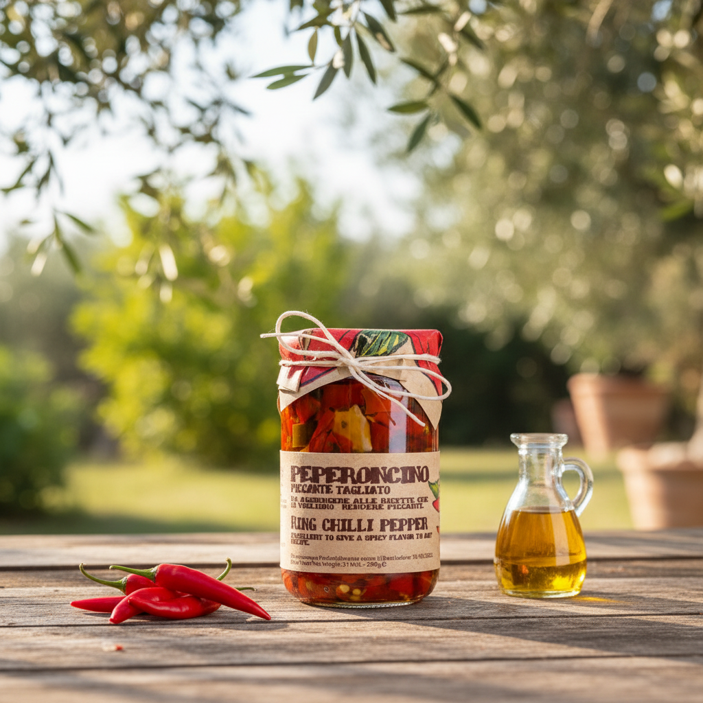 Artigiani dei Sapori, Sliced Calabrian Hot Chili Peppers In Oil, 9.8oz (277g)