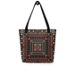 Spacious Tote Bag – Black Art Pattern