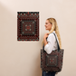 Spacious Tote Bag – Black Art Pattern