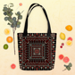 Spacious Tote Bag – Black Art Pattern