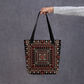 Spacious Tote Bag – Black Art Pattern