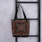 Spacious Tote Bag – Black Art Pattern