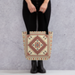 Trendy Tote Bag – Art Pattern, 15" x 15"