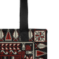 Spacious Tote Bag – Black Art Pattern