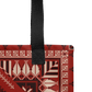 Spacious Tote Bag – Vibrant Red Art Pattern