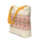 Spacious Tote Bag – Colorful Art Pattern, 15" x 15"
