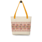 Spacious Tote Bag – Colorful Art Pattern, 15" x 15"