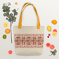 Spacious Tote Bag – Colorful Art Pattern, 15" x 15"