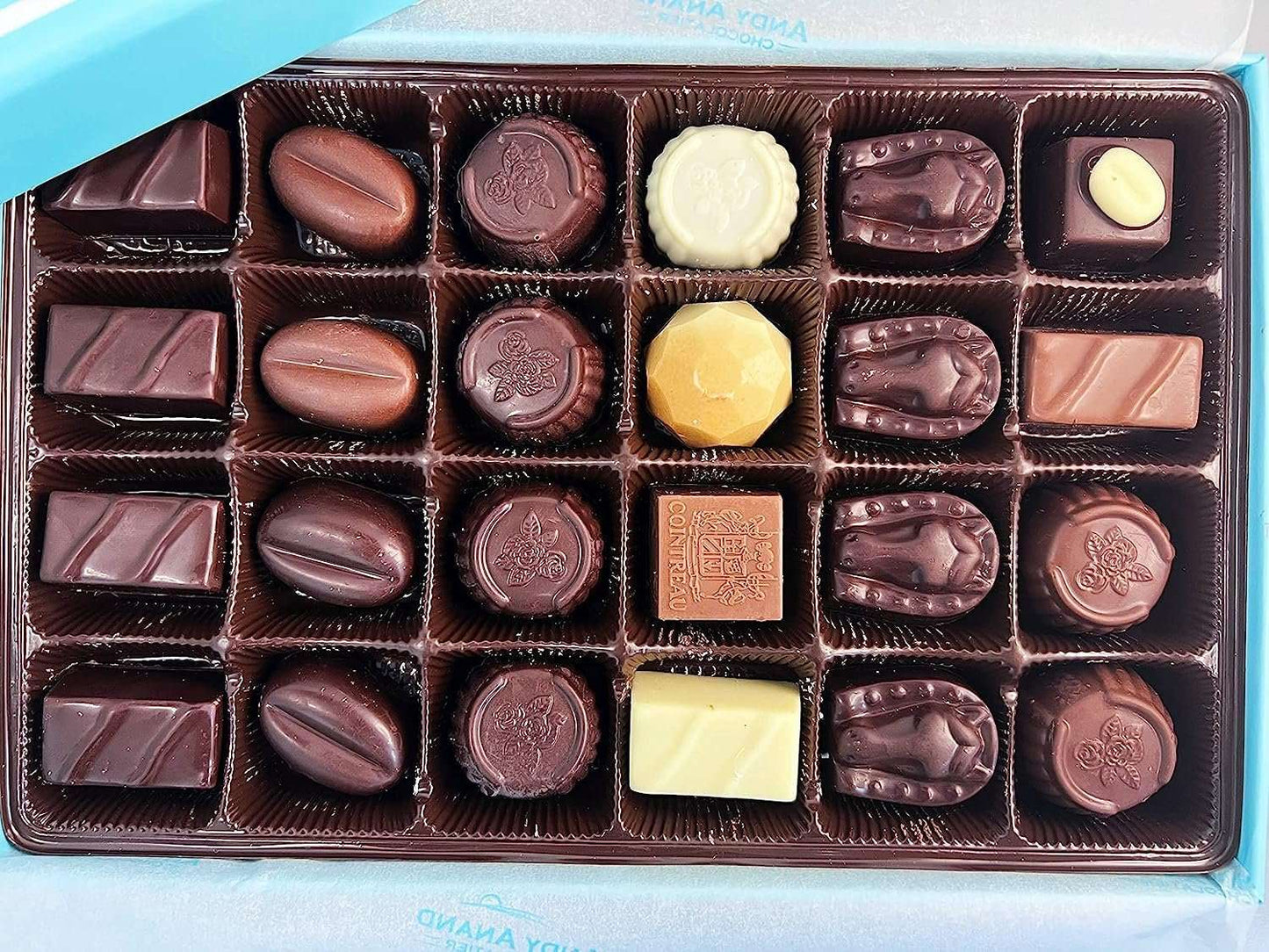 Andy Anand Sugar Free Belgian Chocolate Truffles – 16 Pc Luxury Assorted Flavors, 60% Cocoa Butter