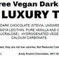 Andy Anand 24 pcs Sugar Free Vegan Dark Chocolate Truffles – 60% Chocolate (Cocoa Butter), Dairy Free, Soy Free, Sesame Free, Gift Boxed
