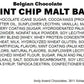 Andy Anand Belgian Chocolate Mint Chip Malt Balls – 1 lb Gift Box Made with 60% Chocolate (Cocoa Butter)