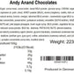 Andy Anand Belgian Chocolate Truffles Gift Box – Gourmet Bonbon Ganache Assortment (25 Pcs, 7.8 oz) Made with 60% Chocolate (Cocoa Butter)