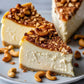 Andy Anand Caramel Cashew Cheesecake, 9-Inch, 2 lb – Handcrafted, Real California Cream Cheese, No Preservatives, Birthday & Holiday Gift