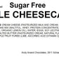 Andy Anand Delicious Sugar Free Gluten Free Apple Cheesecake 9" - Daily Baked, Ready To Serve, Best Cheese Cake Near Me For Celebrations & Dessert Lovers (2.6 lbs)