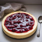 Andy Anand Delicious Gluten Free Sugar Free Cherry Cheesecake 9"- Freshly Baked, Best Cheese Cake Near Me For Celebrations & Dessert Lovers (3.4 lbs)