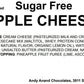 Andy Anand Delicious Sugar Free Pineapple Cheesecake 9" -  Gluten Free Freshly Baked, Home Made Style, Best Cheesecake Near Me For Celebrations & Dessert Lovers (2.6 lbs)