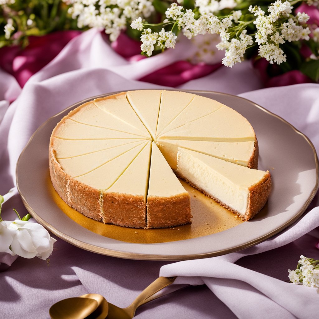 Andy Anand Sugar-Free & Gluten-Free New York Cheesecake, 9-Inch, 2 lb – Diabetic-Friendly, Real California Cream Cheese, Birthday Gift Box