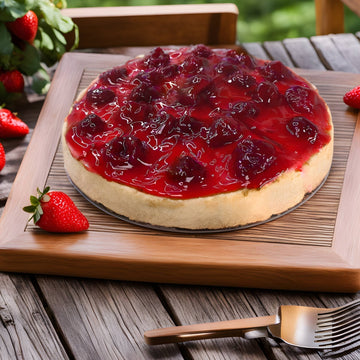 Andy Anand Delicious Traditional Strawberry Cake -  Mouth-Watering Homemade Cakes For Birthday Celebration - with Flavor and Irresistible Taste (2 lbs)