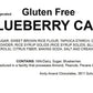 Andy Anand Gluten-Free Blueberry Cake, 9-Inch, 2.8 lb – Hand-Baked, Fresh Blueberries, All-Natural, No Preservatives, Birthday Gift Box