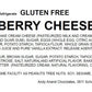 Andy Anand Gluten Free Blueberry Cheesecake 9" - Decadent Gluten Free Cheese Cake Near Me Dessert Lovers, A Guilt-Free Treat (2 lbs)