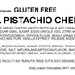 Andy Anand Gluten Free Caramel Pistachios Cheesecake 9" - Made Fresh In Traditional Way, Gluten Free Bakery Cheesecake Near Me (2 lbs)