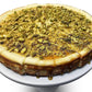Andy Anand Gluten Free Caramel Pistachios Cheesecake 9" - Made Fresh In Traditional Way, Gluten Free Bakery Cheesecake Near Me (2 lbs)