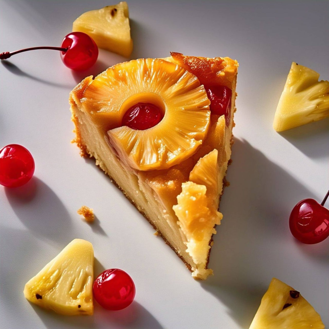 Andy Anand Traditional Pineapple Upside Down Cake 10" - Freshly Baked Homemade Style Cakes For Sale, Delight in Every Bite (2.6 lbs)