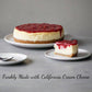 Andy Anand Sugar-Free & Gluten-Free Strawberry Cheesecake, 9-Inch – Diabetic-Friendly, California Cream Cheese, Birthday & Holiday Gift Box