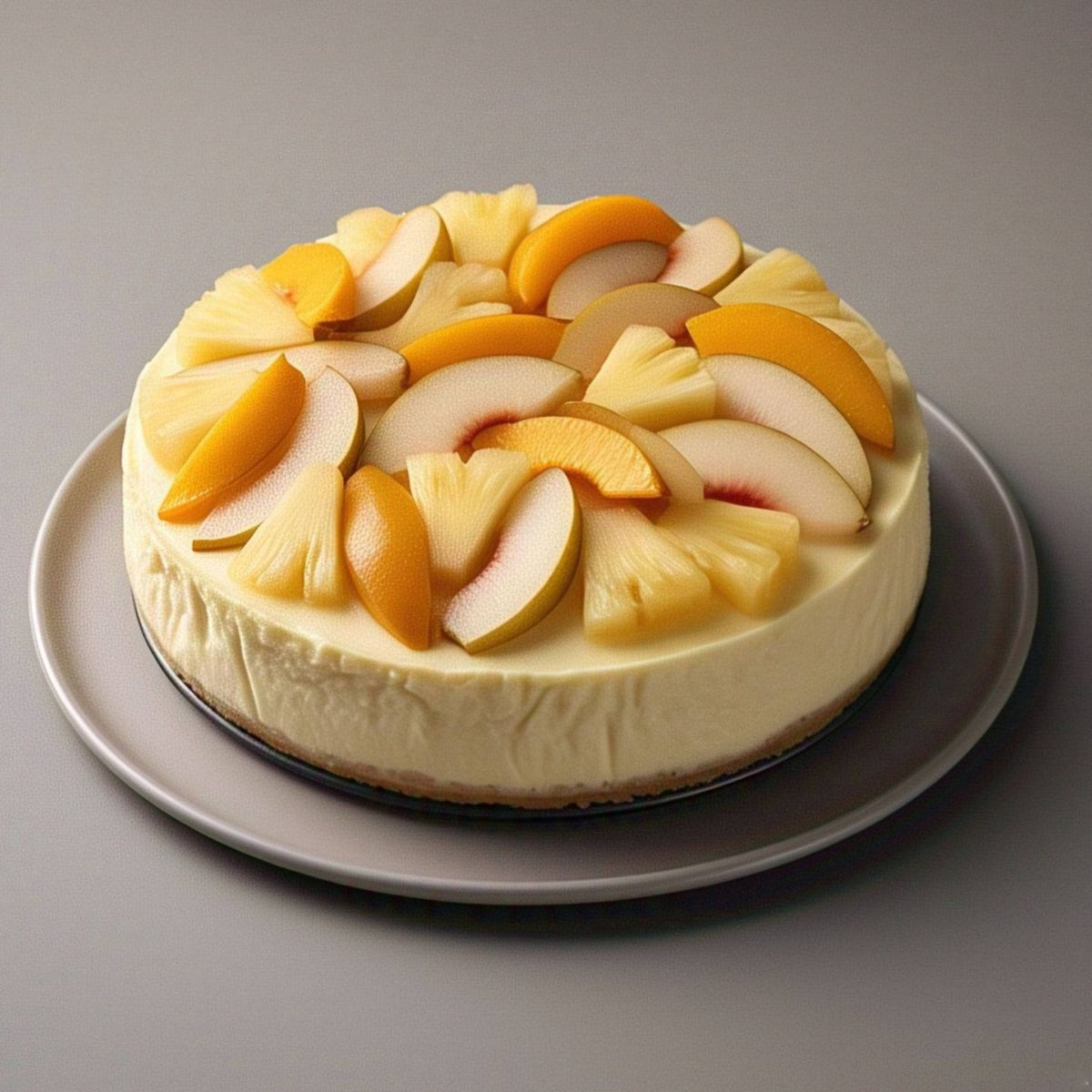 Andy Anand Sugar-Free Tropical Fruit Cheesecake, 9-Inch, 2.6 lb – Diabetic-Friendly, California Cream Cheese, No Added Sugar, Birthday Gift