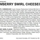 Andy Anand Strawberry Swirl Cheesecake 9" - Decadent Dessert No Bake Required Homemade Cheese Cakes Gift (3.4 lb)