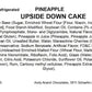 Andy Anand Traditional Pineapple Upside Down Cake 10" - Freshly Baked Homemade Style Cakes For Sale, Delight in Every Bite (2.6 lbs)