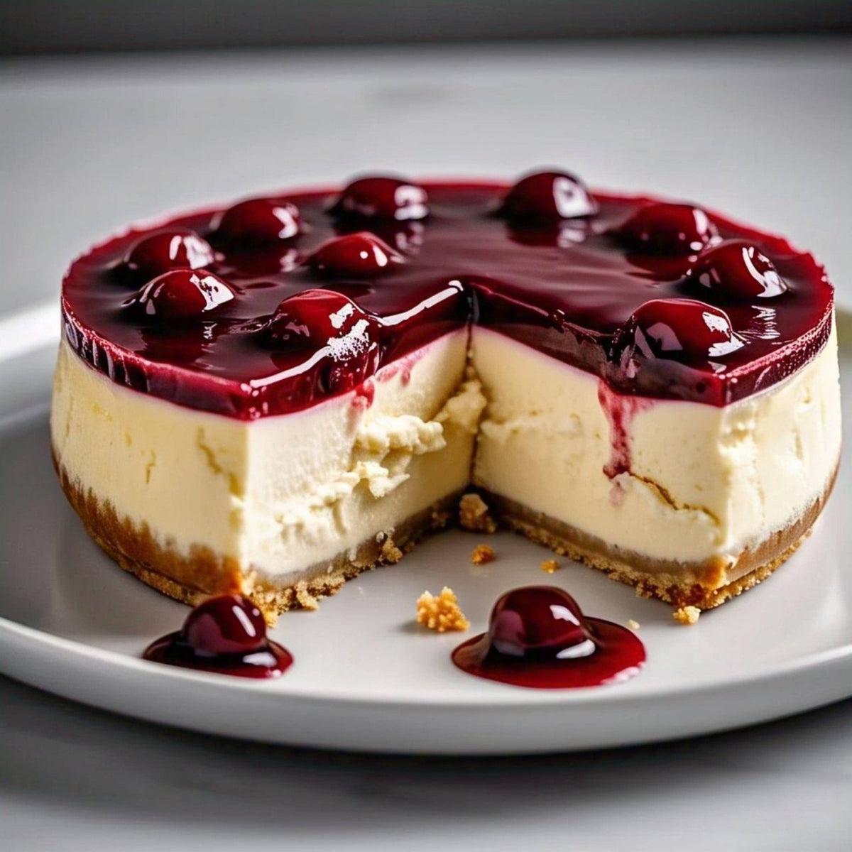 Andy Anand Gluten-Free Cherry Cake, 9-Inch, 2.9 lb – Freshly Baked, All-Natural, No Preservatives, Ideal Gourmet Birthday & Holiday Gift Box