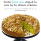 Andy Anand Baklava Pistachio Cake, 9-Inch, 2.8 lb – Turkish Baklava & California Pistachio Fusion, Freshly Baked, Birthday Gift Box
