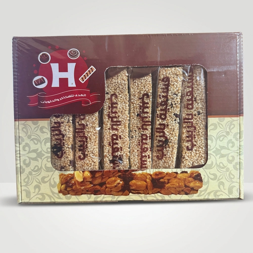 Al Huda Mixed Sesame & Nut Candy Bars Gift Box - Premium Arabic Sweets