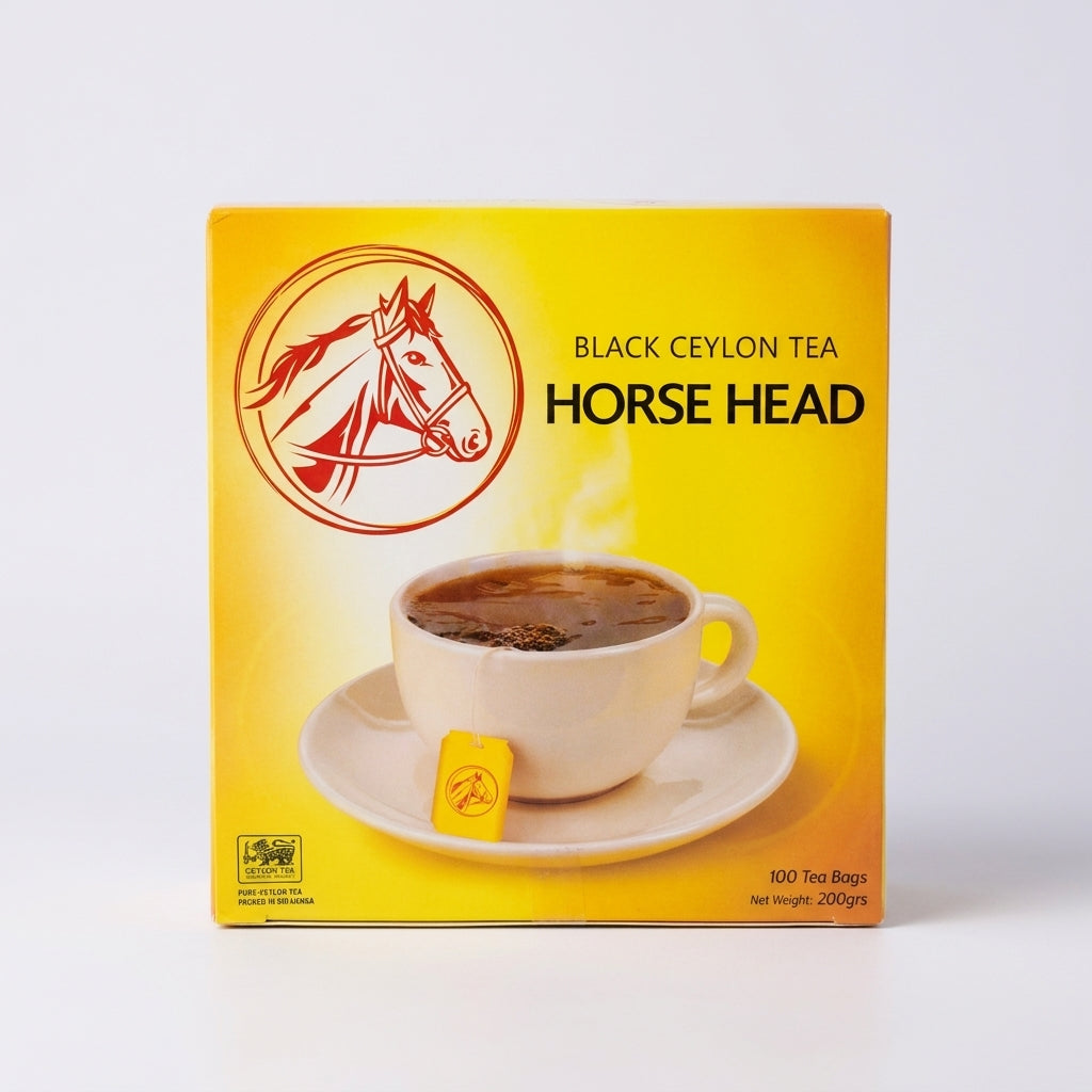 Horse Head Black Ceylon Tea 200g (100 Tea Bags) - Pure Sri Lankan
