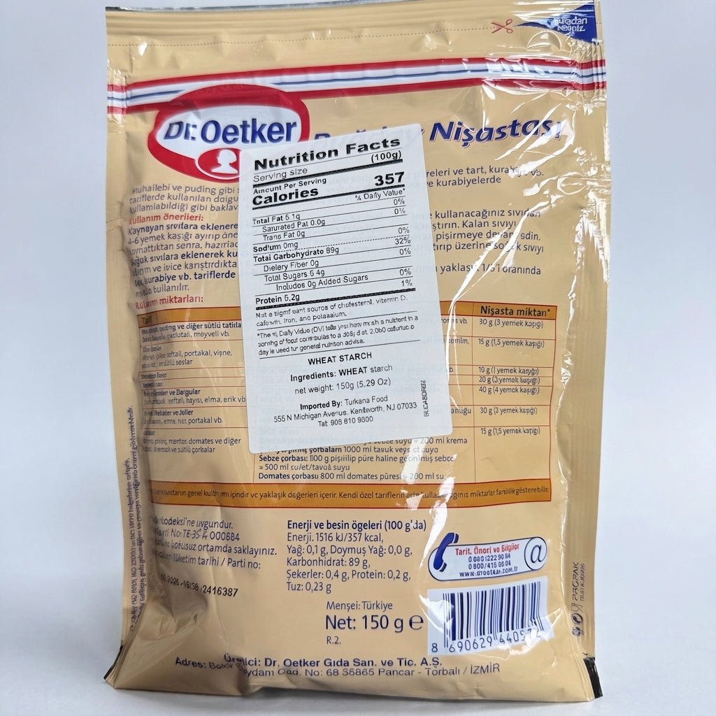 Dr. Oetker Buğday Nişastası 150g - Premium Wheat Starch