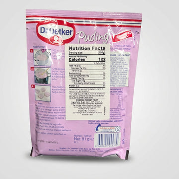 Dr. Oetker Forest Fruit Pudding Mix 81g - Orman Meyveli Turkish Dessert