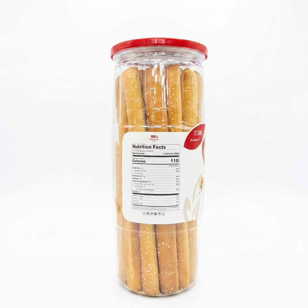 Paradise Sesame Bread Sticks 225g - Crispy Baked Snack
