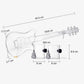 Electric Guitar  Decanter with 2 Pick Whiskey Glasses