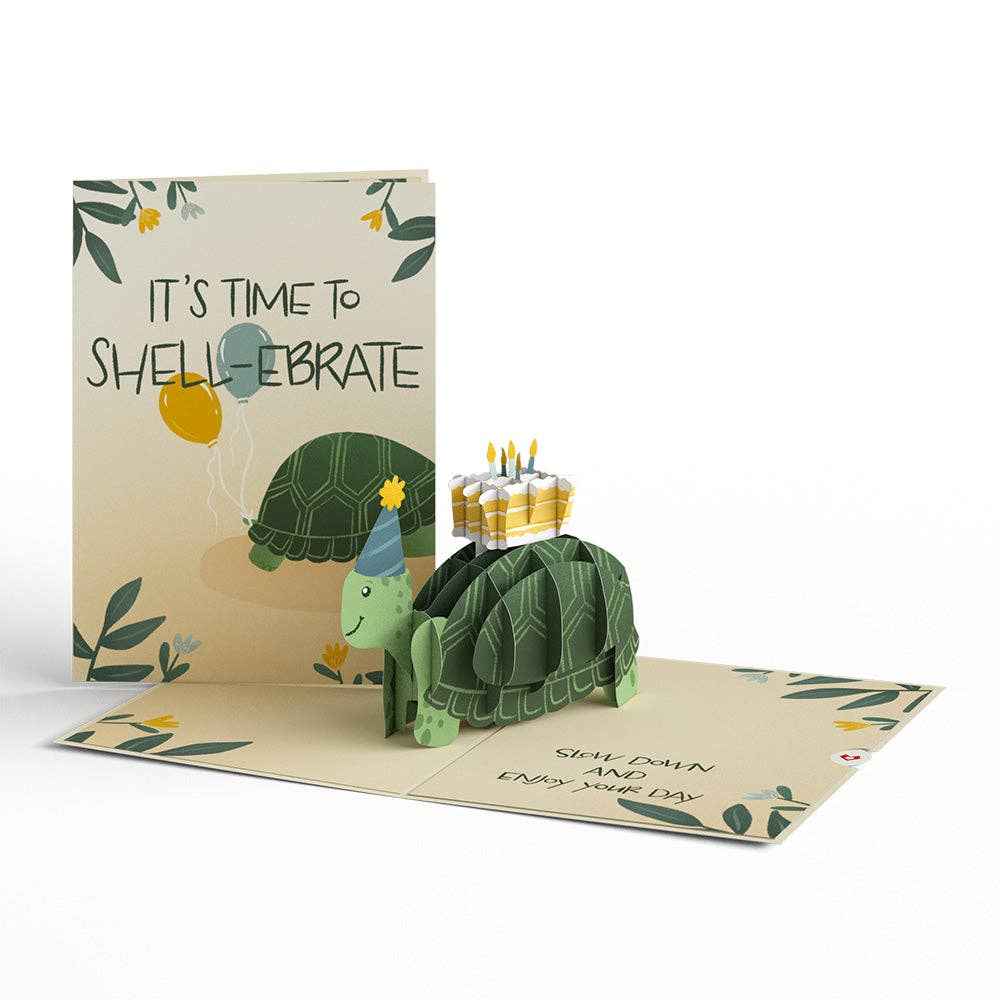 Shell-ebrate Birthday Turtle 5''x7'' Card, Birthday Cards