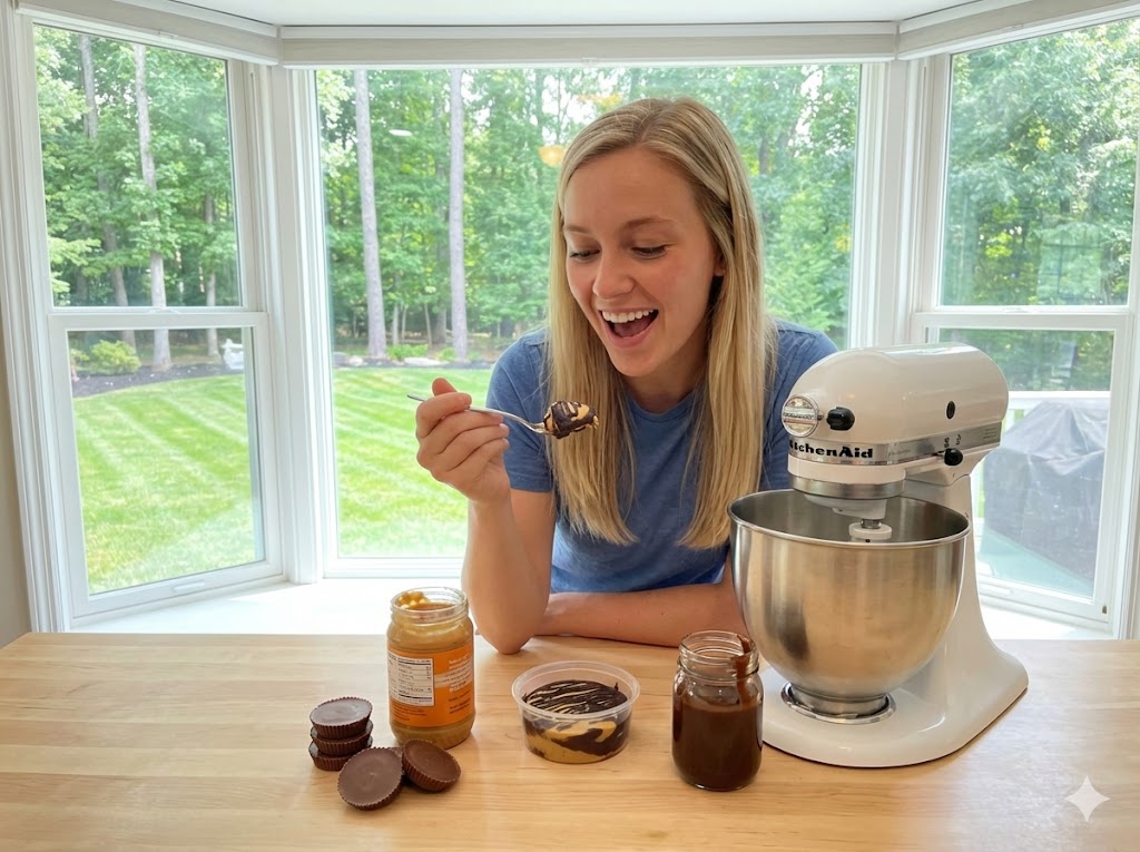 Dough Bucks! (aka Peanut Butter & Chocolate Fudge) Edible Cookie Dough