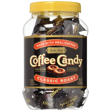 Balis Best Classic Roast Original Arabica Coffee Hard Candy Jar, 100 pieces