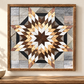 Amish-Made Barn Quilt | Reclaimed Wood | 20.75 × 20.75 in