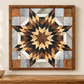 Amish-Made Barn Quilt | Reclaimed Wood | 20.75 × 20.75 in
