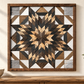 Amish-Made Barn Quilt | Reclaimed Wood | 20.75 × 20.75 in