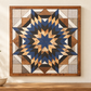 Amish-Made Barn Quilt | Reclaimed Wood | 20.75 × 20.75 in