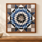 Amish-Made Barn Quilt | Reclaimed Wood | 20.75 × 20.75 in