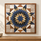 Amish-Made Barn Quilt | Reclaimed Wood | 20.75 × 20.75 in